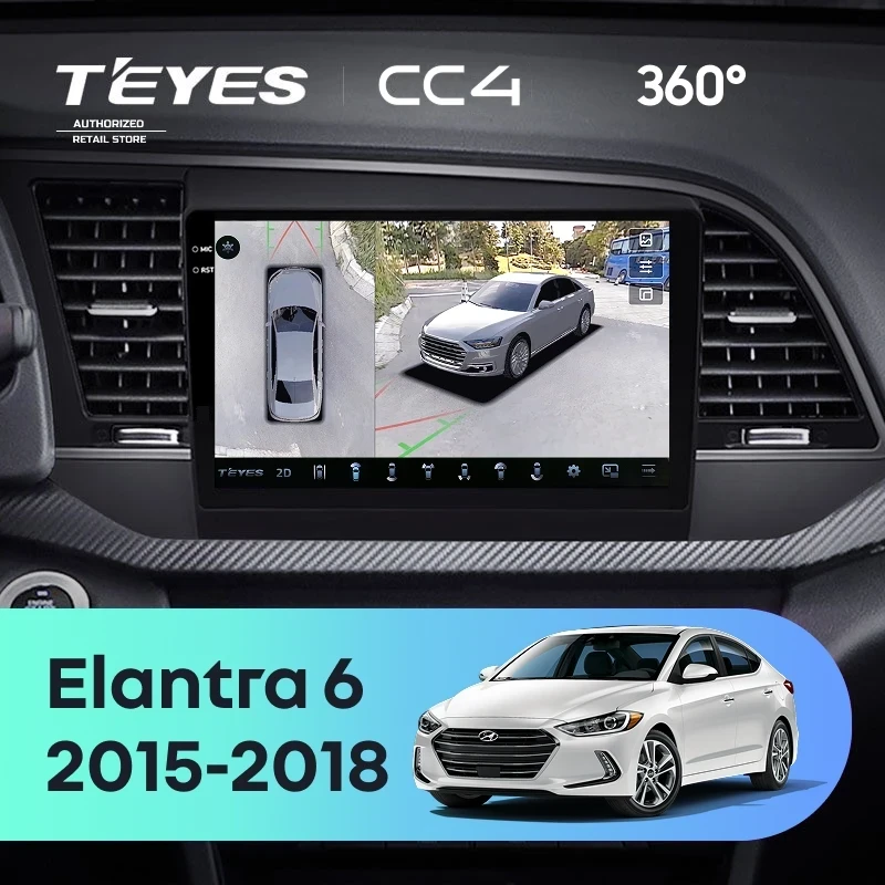 Штатная магнитола Teyes CC4 360 8/128 Hyundai Elantra 6 (2015-2018) Тип-B