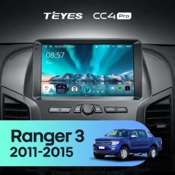 Штатная магнитола Teyes CC4 Pro 8/128 Ford Ranger 3 (2011-2015) F1