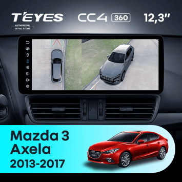 Штатная магнитола Teyes CC4 12.3" 360 8/128 Mazda 3 BM (2013-2017) Тип-B
