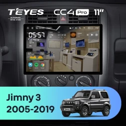 Штатная магнитола Teyes CC4 Pro 8/128 Suzuki Jimny 3 (2005-2019) (11")