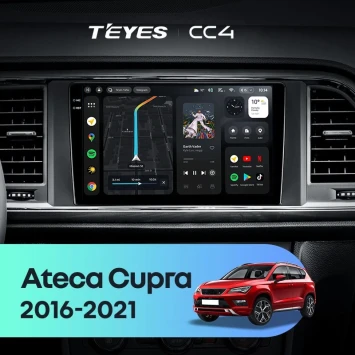 Штатная магнитола Teyes CC4 6/64 Seat Ateca Cupra (2016-2021)