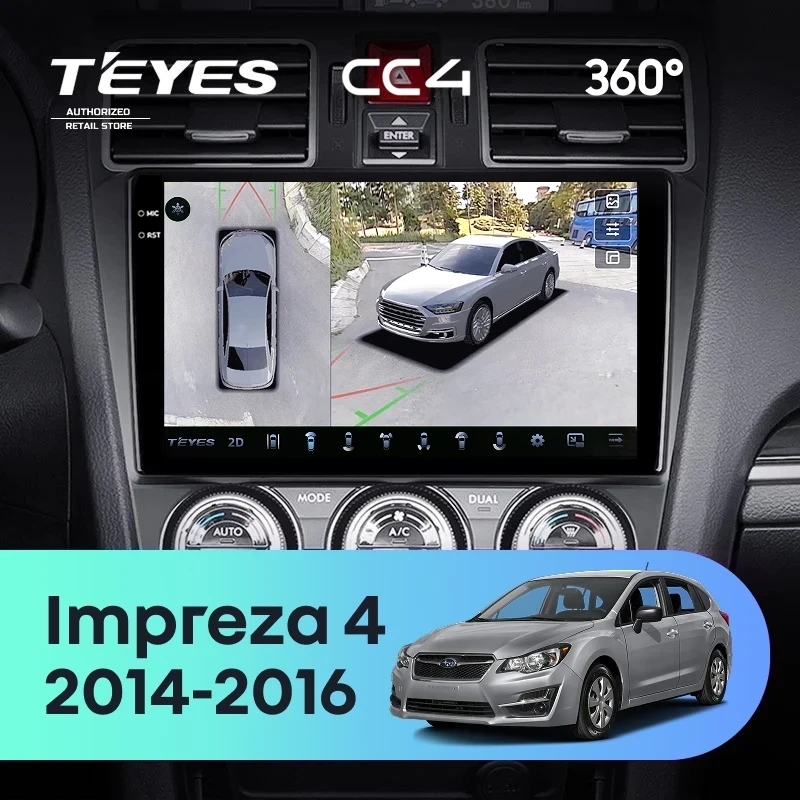Штатная магнитола Teyes CC4 360 6/64 Subaru Impreza 4 (2014-2016)