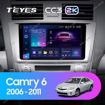 Штатная магнитола Teyes CC3 2K 4/64 Toyota Camry 6 XV 40 (2006-2011) 10" F5