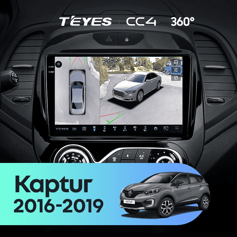 Штатная магнитола Teyes CC4 360 6/64 Renault Kaptur (2016-2019) F1