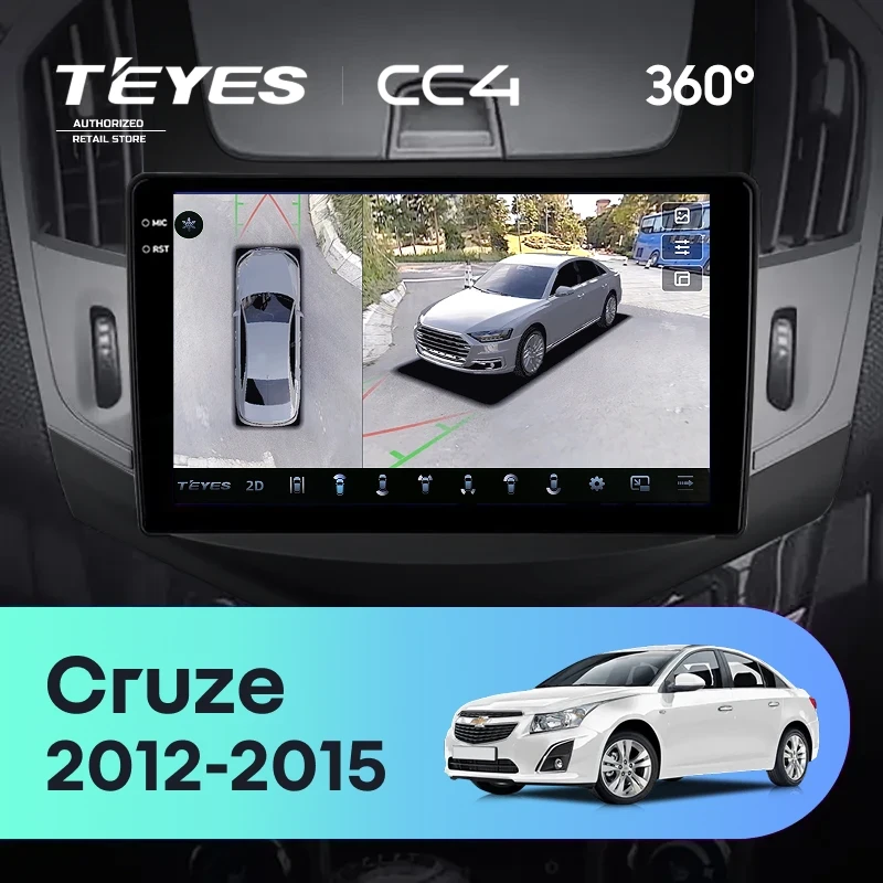 Штатная магнитола Teyes CC4 360 8/128 Chevrolet Cruze J300 J308 (2012-2015) F3
