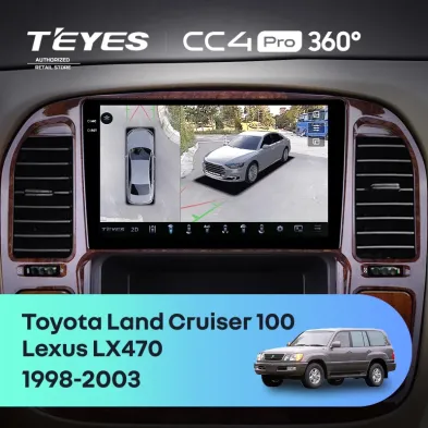 Штатная магнитола Teyes CC4 Pro 360 8/128 Lexus LX470 (1998-2003) F4