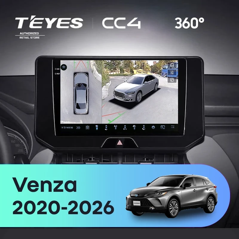 Штатная магнитола Teyes CC4 360 8/128 Toyota Harrier 4 XU80 (2020-2022)