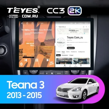 Штатная магнитола Teyes CC3 2K 360 6/128 Nissan Teana J33 (2013-2015) Тип-C (13")