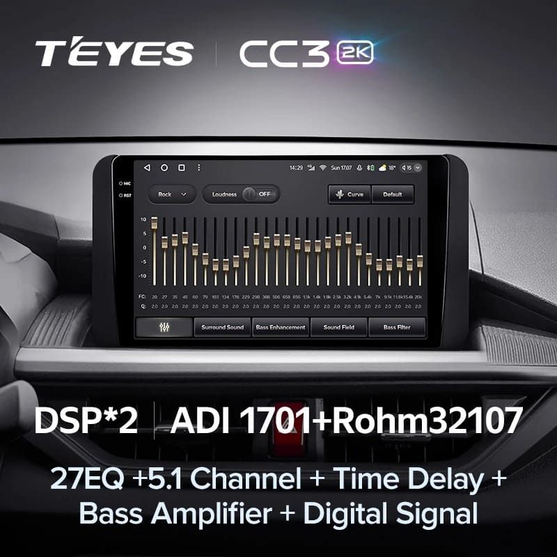 Штатная магнитола Teyes CC3 2K 360 6/128 Toyota Wigo (2022-2023) F2