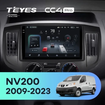 Штатная магнитола Teyes CC4 Pro 8/128 Nissan NV200 M20 (2009-2023) F2