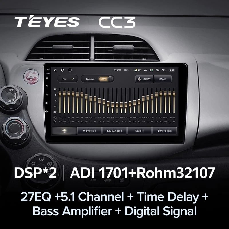Штатная магнитола Teyes CC3 4/32 Honda Fit 2 GE (2007-2014)