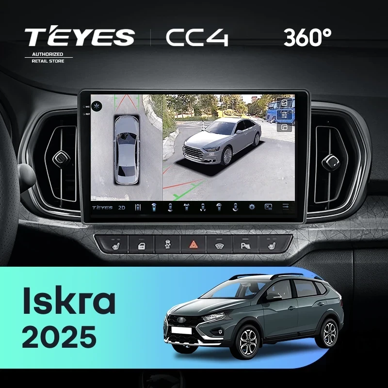 Штатная магнитола Teyes CC4 360 8/128 LADA Iskra SW Cross (2025-2026) Тип-B