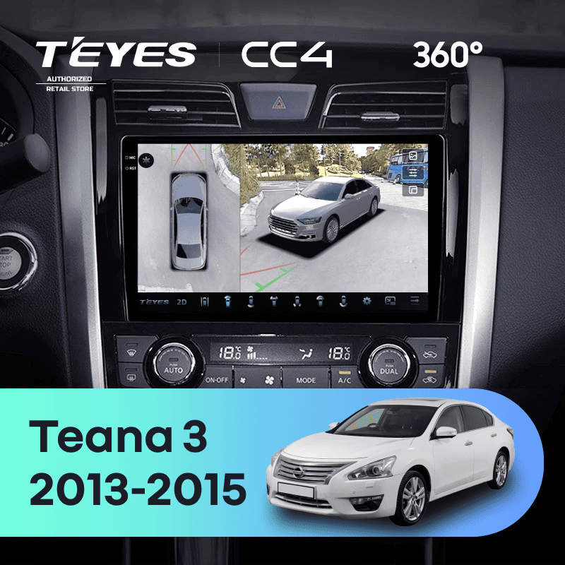 Штатная магнитола Teyes CC4 360 8/128 Nissan Teana J33 (2013-2015) Тип-C