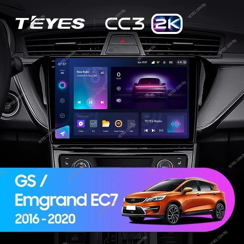 Штатная магнитола Teyes CC3 2K 360 6/128 Geely GS (2016-2020) F2
