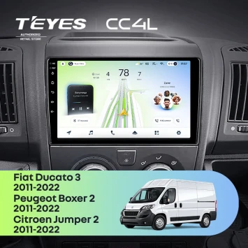 Штатная магнитола Teyes CC4L 4/64 Peugeot Boxer 2 (2011-2022) Тип-B (0din)