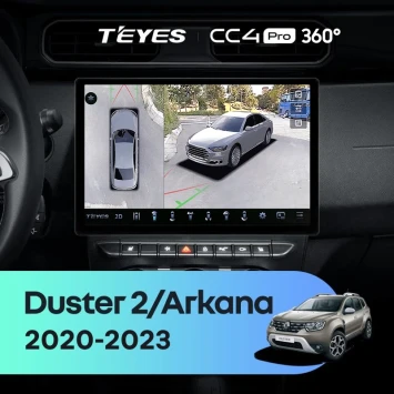 Штатная магнитола Teyes CC4 Pro 360 12/256 Renault Duster HM 2 (2020-2023) F1 (11")
