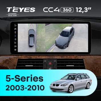 Штатная магнитола Teyes CC4 12.3" 360 8/128 BMW 5-Series E61 E60 (CCC) (2003-2010)