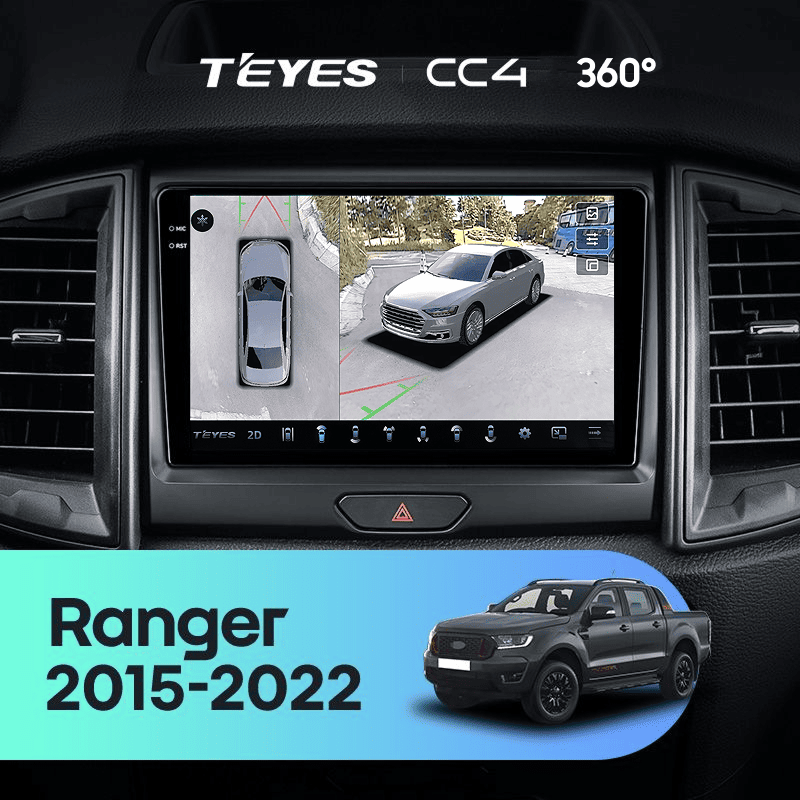 Штатная магнитола Teyes CC4 360 6/64 Ford Ranger P703 (2015-2022) Тип-B