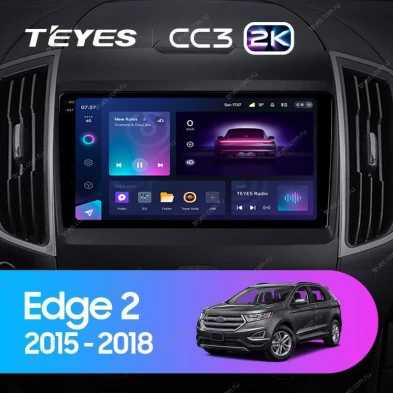 Штатная магнитола Teyes CC3 2K 6/128 Ford Edge 2 (2015-2018) F1
