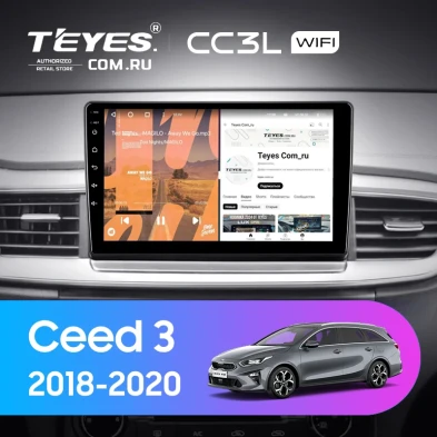 Штатная магнитола Teyes CC3L WiFi 2/32 Kia Ceed 3 CD (2018-2020)