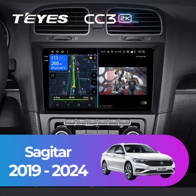 Штатная магнитола Teyes CC3 2K 4/32 Volkswagen Sagitar (2019-2024)