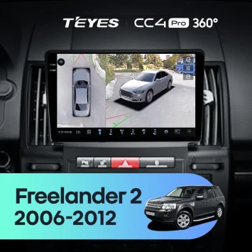 Штатная магнитола Teyes CC4 Pro 360 12/256 Land Rover Freelander 2 (2006-2012)