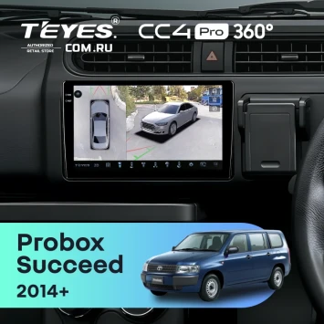 Штатная магнитола Teyes CC4 Pro 360 8/128 Toyota Probox (2014-2026)