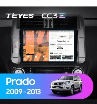 Штатная магнитола Teyes CC3 2K 6/128 Toyota Land Cruiser Prado 150 (2009-2013) F2 Тип-A (11")
