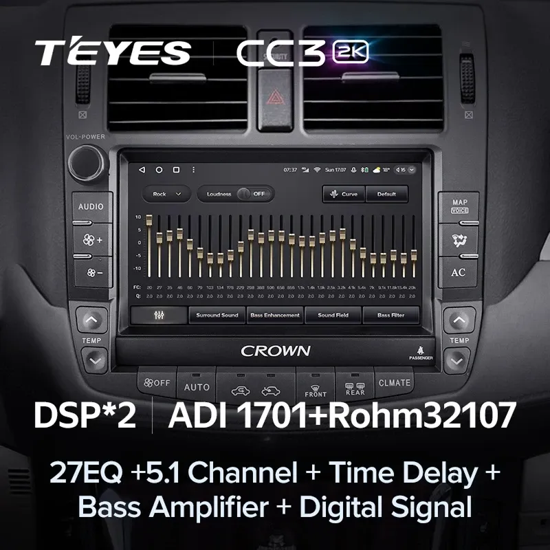 Штатная магнитола Teyes CC3 2K 360 6/128 Toyota Crown 13 S200 (2008-2012) Тип-B