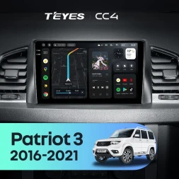 Штатная магнитола Teyes CC4 8/128 UAZ Patriot 3 (2016-2021) F2