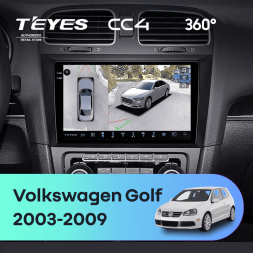 Штатная магнитола Teyes CC4 360 6/64 Volkswagen Golf (2003-2009)
