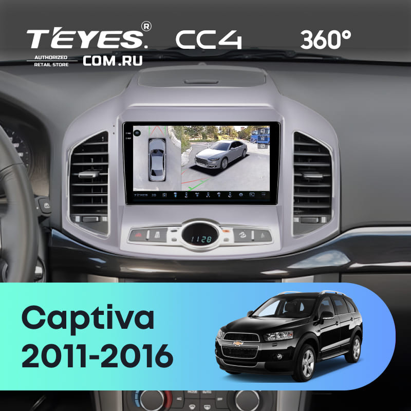 Штатная магнитола Teyes CC4 360 6/64 Chevrolet Captiva 1 C140 (2011-2016) F1