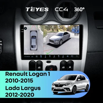 Штатная магнитола Teyes CC4 360 8/128 Lada Largus (2012-2020)