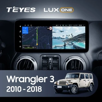 Штатная магнитола Teyes LUX ONE 360 6/128 Jeep Wrangler 3 JK (2010-2018)