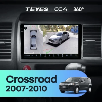 Штатная магнитола Teyes CC4 360 8/128 Honda Crossroad (2007-2010) Правый руль