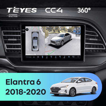 Штатная магнитола Teyes CC4 360 8/128 Hyundai Elantra 6 (2018-2020) Тип-B