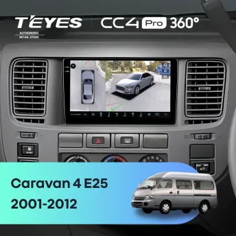 Штатная магнитола Teyes CC4 Pro 360 8/128 Nissan Caravan 4 E25 (2001-2012)