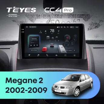 Штатная магнитола Teyes CC4 Pro 8/128 Renault Megane 2 (2002-2009)