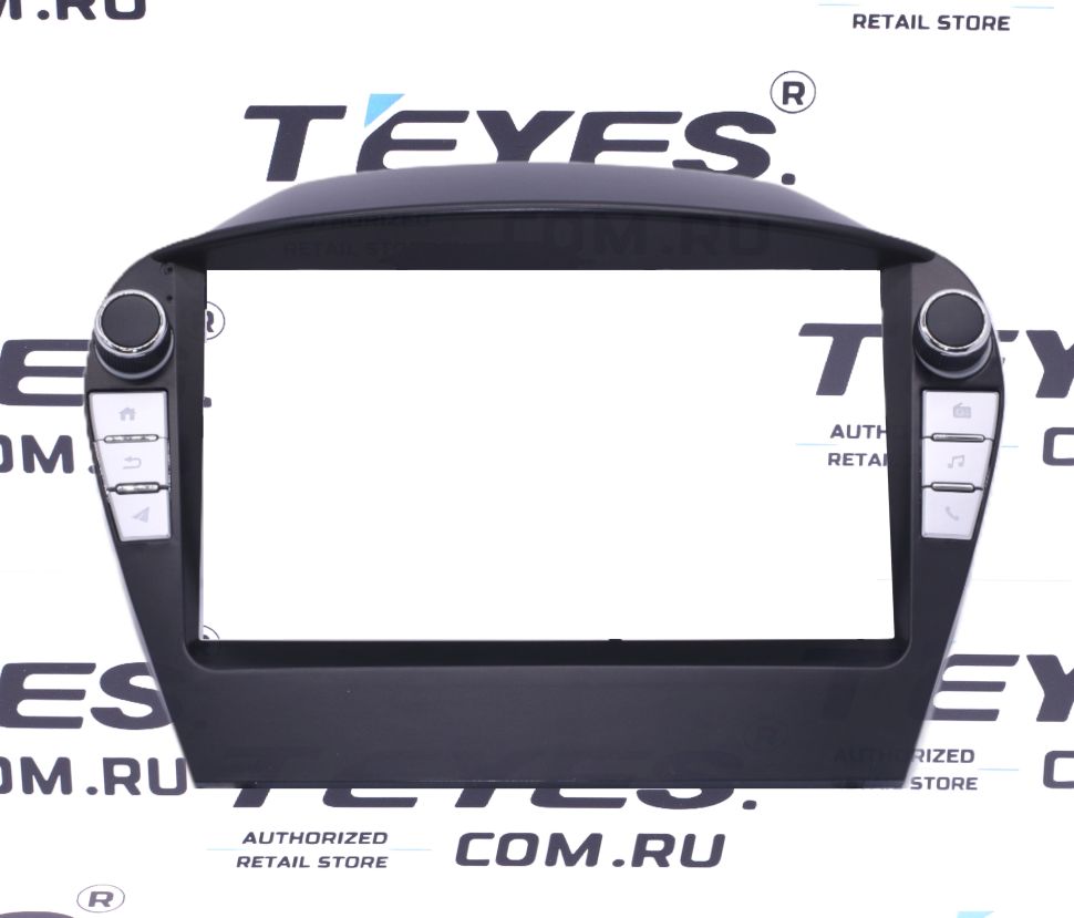 Переходная рамка Hyundai IX35 (2009-2015) (с кнопками) (AB - без штатного усилителя) (9")
