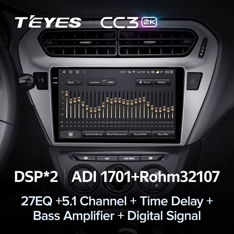 Штатная магнитола Teyes CC3 2K 4/64 Peugeot 301 (2012-2016) F2