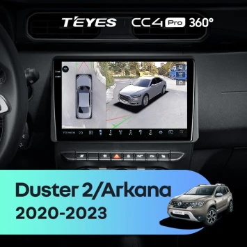 Штатная магнитола Teyes CC4 Pro 360 12/256 Renault Arkana (2020-2023) F1