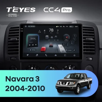 Штатная магнитола Teyes CC4 Pro 8/128 Nissan Navara 3 D40 (2004-2010) F2