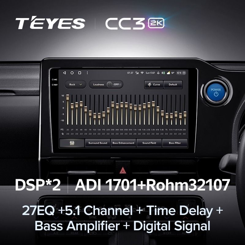 Штатная магнитола Teyes CC3 2K 360 6/128 Toyota Noah 4 R90 (2022-2023) Правый руль