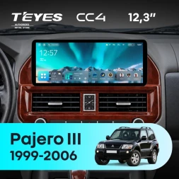 Штатная магнитола Teyes CC4 12.3" 6/64 Mitsubishi Pajero 3 V70 V60 (1999-2006) F2
