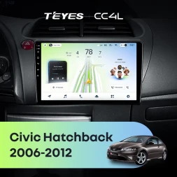 Штатная магнитола Teyes CC4L 4/64 Honda Civic Hatchback (2006-2012)