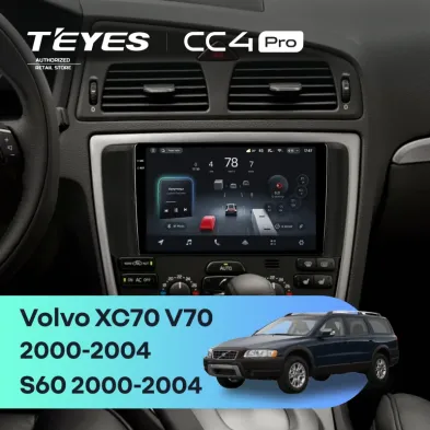 Штатная магнитола Teyes CC4 Pro 12/256 Volvo XC70 V70 (2000-2004)