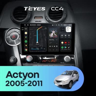 Штатная магнитола Teyes CC4 6/64 SsangYong Actyon C100 (2005-2011)