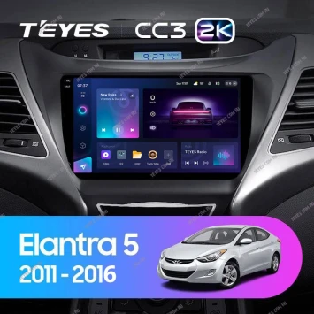 Штатная магнитола Teyes CC3 2K 4/32 Hyundai Elantra 5 JK GD MD UD (2010-2016) F1