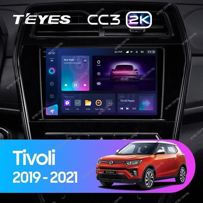 Штатная магнитола Teyes CC3 2K 6/128 SsangYong Tivoli (2019-2023)