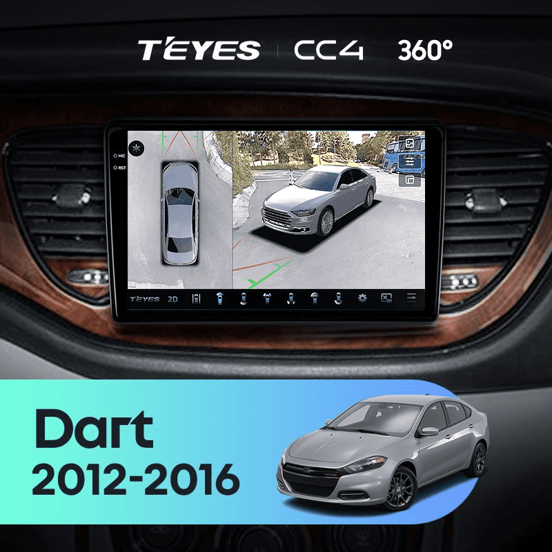 Штатная магнитола Teyes CC4 360 8/128 Dodge Dart (2012-2016)